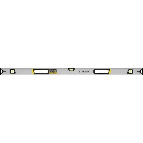 Stanley – Niveau à bulle tubulaire 120 cm – Aluminium léger – 3 fioles réversibles – Précision 0,8 mm/m – Antichoc et protection renforcée