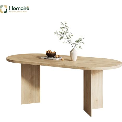 Esstisch Eiche en MDF 160 x 80 x 75 cm HOMAIRE (1/5)