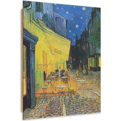 Quadro deco panel, Terrazza di un caffਠdi notte - riproduzione di V. van Gogh - 70x100 (1/5)