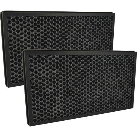 vhbw 2x Air Filter compatible with Boneco P340 Air Purifier - Combi Filter HEPA (H12) + Activated Carbon (1/4)