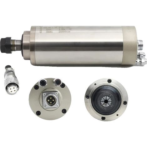 Moteur de broche de fraisage CNC, refroidissement à eau, haute précision, Juste un fuseau, 220V (1/2)