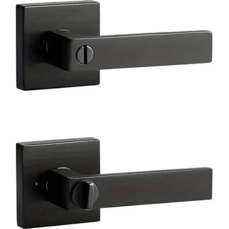 Maniglie per porte, maniglie interne senza chiave, set di serrature per la privacy di camera da letto e bagno, serrature moderne per maniglie