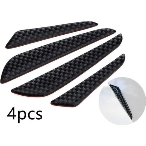 Protection Portière Voiture,Garniture de protection de pare-choc en Fibre De Carbone,Anti-collision Voiture Autocollant,pour SUV,MPV (1/4)