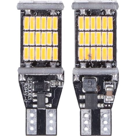 Ampoule LED pour voiture, 2 pièces, feux de recul, réparation, entretien, composant Automobile pour modèle T15 W16W, lumière jaune.. (1/5)