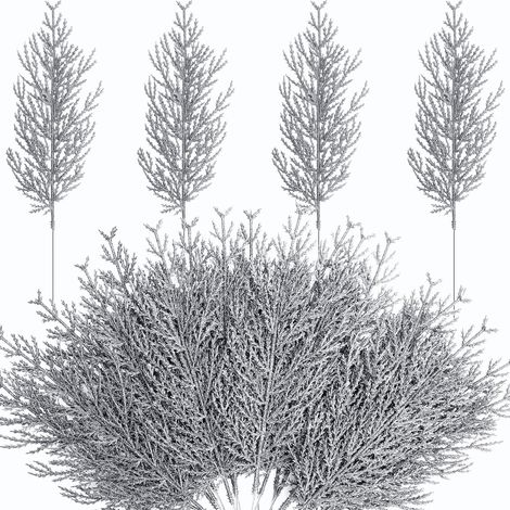 Branches De Pin Artificielles - 35 Cm - Pour Décoration De Noël Arbre Guirlande Couronne Vase DIY - 25 Pièces (1/5)