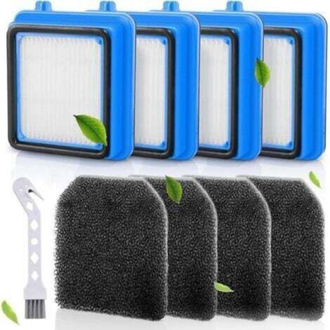 Filtre pour Aspirateur Electrolux, 4 Pièces de Remplacement de Filtre D'aspirateur pour Q6 Q7 Q8 WQ61 WQ71 WQ81(avec brosse de nettoyage) (1/5)
