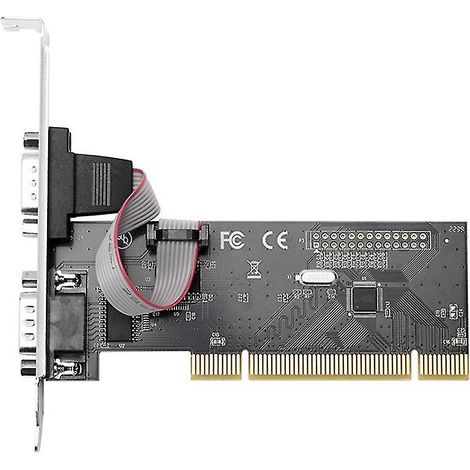 Carte adaptatrice PCI vers 2 ports série DB9 (adaptateur d'extension RS232 COM vers PCI) (1/4)