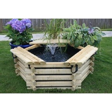 50 Gallon Pool - Timber - W122 x H41 cm - Minimal Assembly Required
