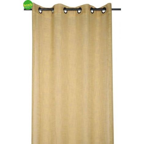 Tenda neira con velo misura 135 x 260 cm colore curry
