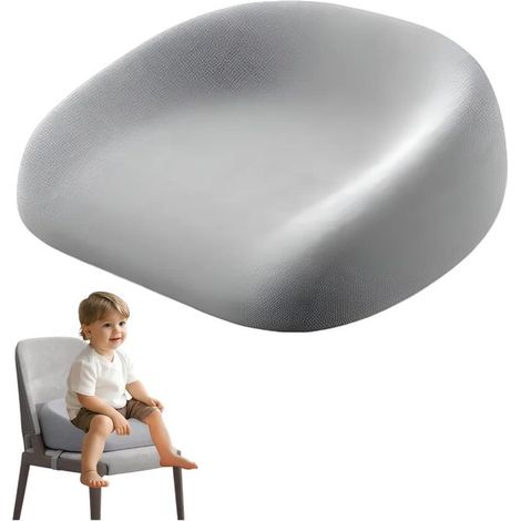 Rehausseur pour enfant, chaise haute antidérapante réglable en hauteur avec sangles de sécurité et housse amovible. Compact et portable, idéal pour les voyages. (1/5)