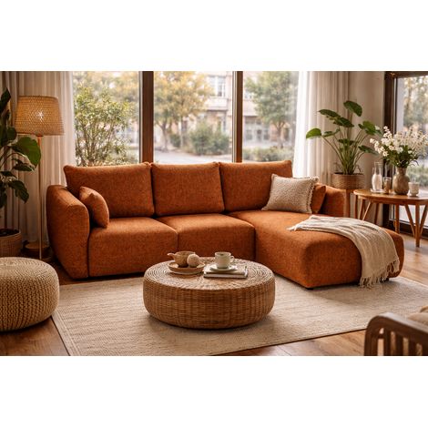 Divano angolare Santi con funzione letto e contenitore – 255×165 cm – moderno, trasformabile, comodo per il soggiorno (1/5)