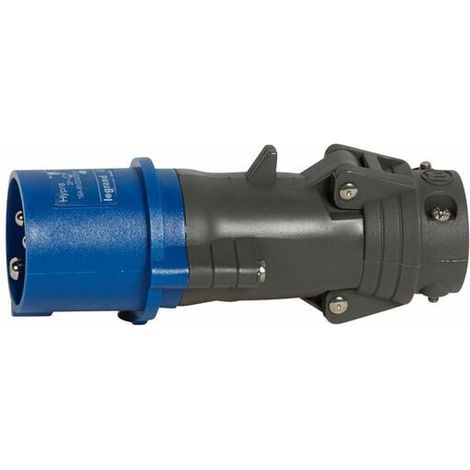 Fiche mobile droite Hypra IP44 16A - 200V à 250V - 2P+T - plastique - LEGRAND