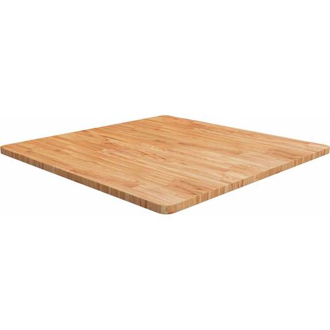 Tablero de mesa cuadrada madera roble marrón claro 90x90x2,5 cm vidaXL