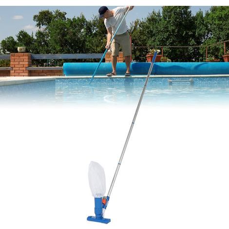 Tragbarer Poolreiniger, Jet-Poolreiniger mit 4-teiligem Saugrohr, Zubehörset mit Laubbeutel für Whirlpool, Teich und Schwimmbad (1/5)