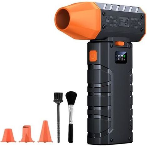 3000mAh Souffleur Air Comprimé, 130000 Tr/min,Staubgebläse,Vitesse Variable en Continu, Souffleur Sans fil Rechargeable Avec Éclairage Led et Écran Hd (1/5)
