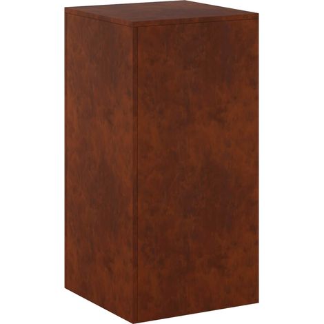 Plant Stand Rusty 40 x 40 x 80 cm Weathering Steel vidaXL