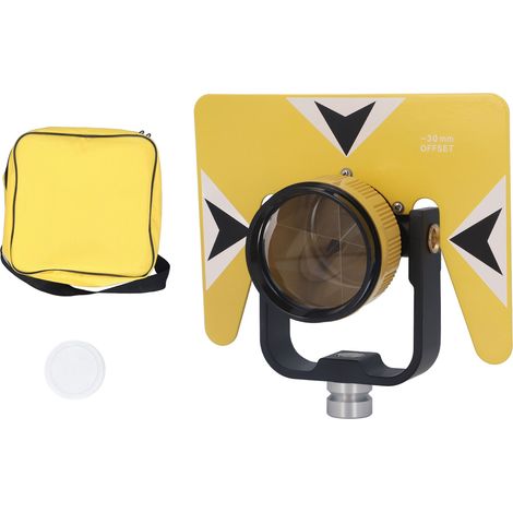 Prisme d'arpentage équipement d'arpentage en verre optique jaune avec sac de rangement pour SOKKIA 5/8in X 11 femelle (1/5)