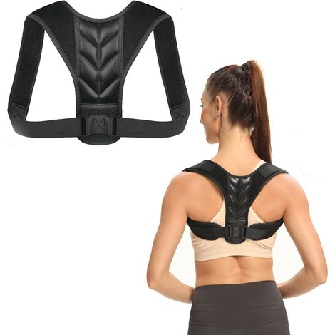 Correcteur De Posture, 68-91cm Buste Redresseur De Dos Réglable En Matériau Doux Et Respirant Pour Corriger La Posture Et Soulager Les Douleurs Du Dos, Du Cou, De La Nuque Et Des épaules (1/5)