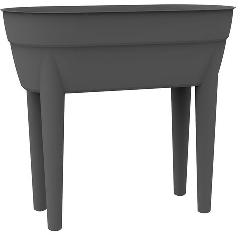 Jardinière haute OSAKA Gris anthracite, 77,1 x 37,6 x 68 cm, 48L - EDA (1/3)