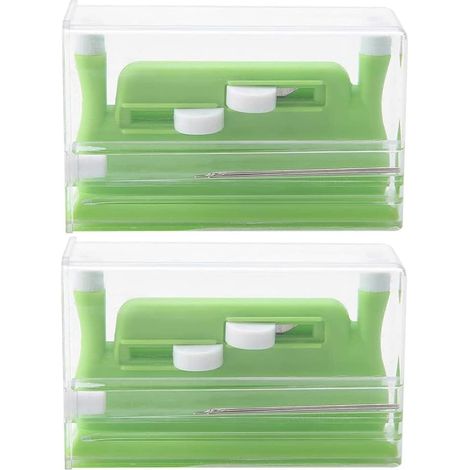 deux piècesEnfileur de fil pour le Bureau, enfileur automatique à double aiguille, enfileur de fil pour machine à coudre à la main, enfileur de fil à la main DIY (1/5)