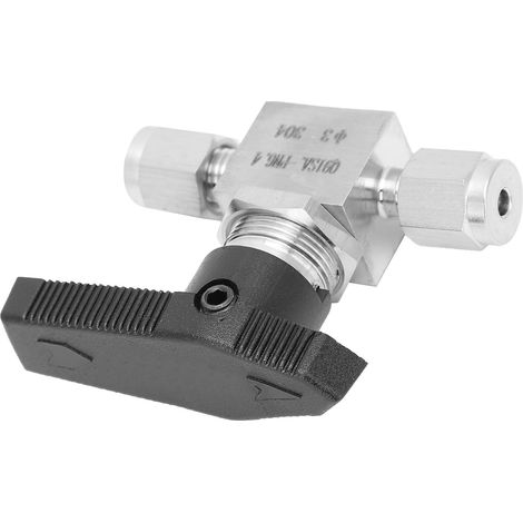 Vanne à pointeau haute pression en acier inoxydable 304 pour la régulation du débit d'eau, de gaz et de liquides SS-44S6Ф3 (1/5)