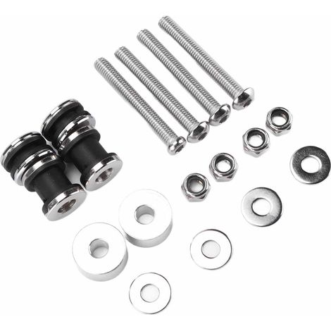 Lot arrière moto Sissy Bar amovible Kit fixation docking remplacement pour FXST FXSTB 1987-1999 (1/5)