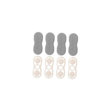 4 paires Tampons de Protection pour Abattant Wc de Joints Plastique Amortisseurs Silencieux pour Charnières de Siège Toilette Fixation pour Salle de Bain