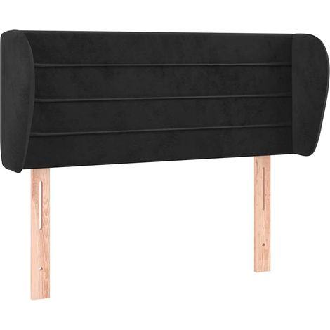 Maison Exclusive - Cabecero de terciopelo negro 93x23x78/88 cm (1/5)