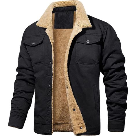 1 veste softshell homme, coupe-vent et imperméable, col montant, 5 poches, doublure chaude, pour loisirs et plein air (1/5)