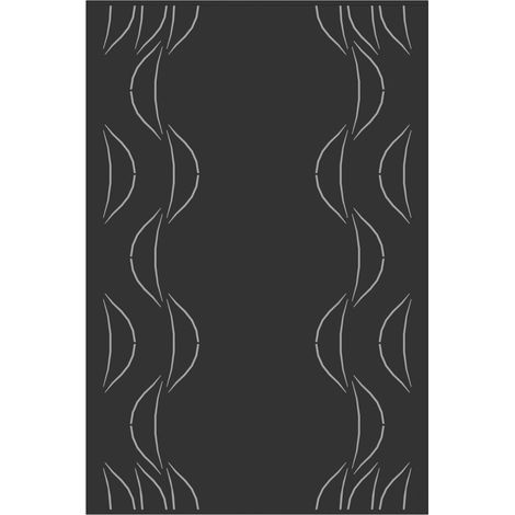 Le Marquier – Plaque murale en acier noir 80x120 cm – Protection thermique pour poêles à bois – Fixation par encoches arrière – Certifié Origine France Garantie