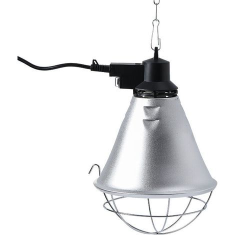 Lampe chauffante pour poulaillers avec protection infrarouge (avec câble de 2,5 m) (1/4)