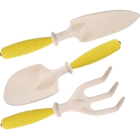 Ensemble d'outils de jardin (1 pièce) : pelle, tondeuse à gazon, outils de jardinage pour débutants, terreau, petite truelle, râteau, outils à main en plastique.