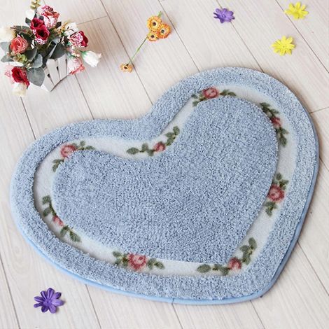 Tapis de salle de bain, lavables en machine, 50 x 45 cm (1/3)