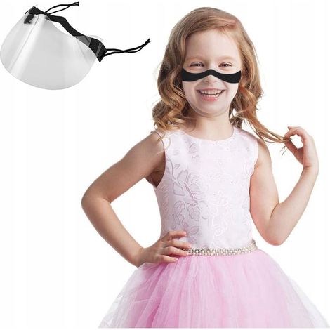 Mini visière de protection pour enfants, masque cool pour l'école (1/5)