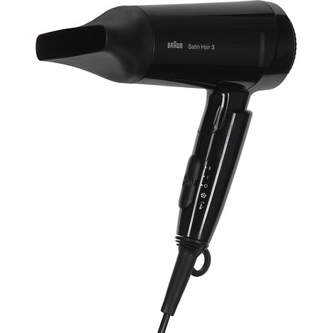 Braun Hairdryer Satin Hair 3 HD350 Style&Go black Schwarz (BRHD350E) (1/5)