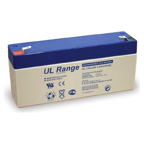 Batterie plomb étanche - Ultracell UL3.4-6 - 6v 3.4ah