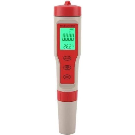 Elektronischer PH-Tester, 4-in-1 Schwimmbadwassertester, PH/TDS/EC/TEMP, hochpräzises PH-Messgerät mit Auflösung 0,01, für Trinkwasser, Aquarium, Spas (1/5)