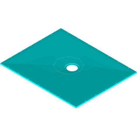 AKW Tuff Form8 Rectangular Wet Room Floor Former with Rotatable Drain Outlet 1500mm x 1200mm (1/5)