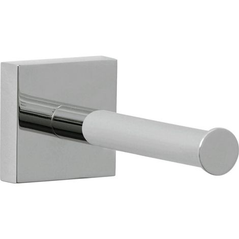Tesa Ekkro Portarotoli Carta Igienica di Scorta, Metallo Cromato Lucido, Autoadesivo, Tecnologia Adesiva di Montaggio, 50mm x 50mm x 125mm (1/5)