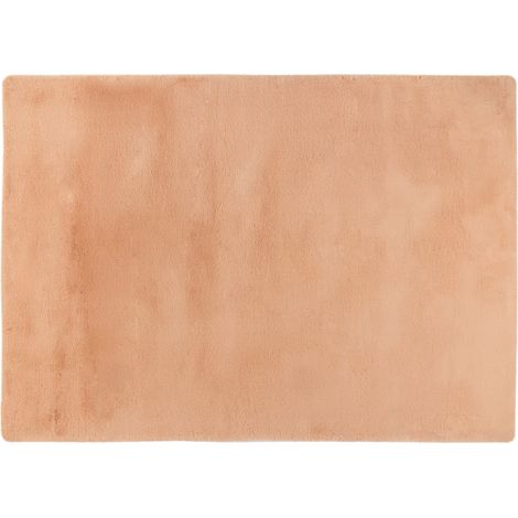 Joy - tapis rectangulaire - fausse fourrure - corail - corail (1/5)