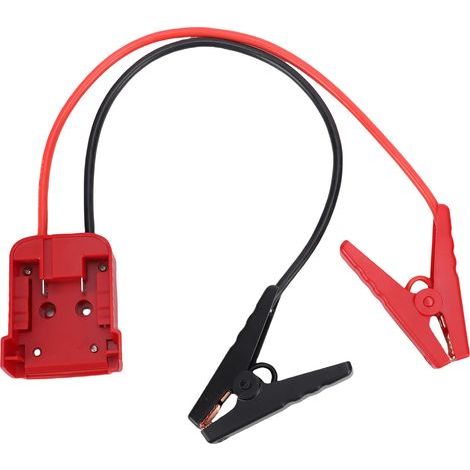 Câble de démarrage de batterie de voiture avec adaptateur, pinces d'urgence de remplacement de Booster automobile, 0.5m / 1,6 pieds (1/5)