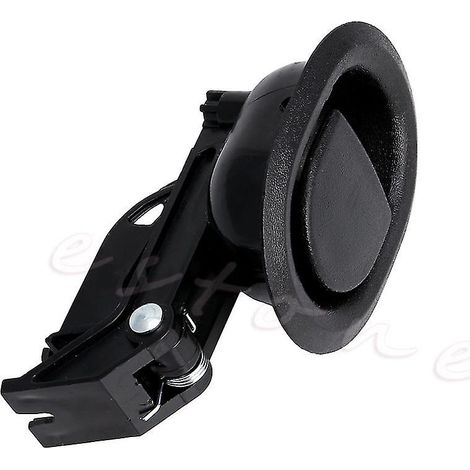 Poignée de déverrouillage ovale pour fauteuil inclinable, canapé et canapé, en plastique rigide noir, neuve. (1/2)