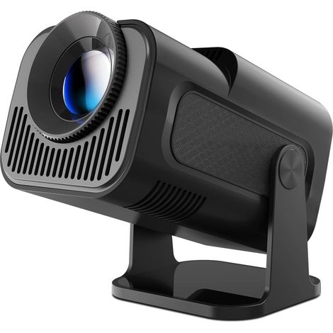 ZUMOLIR HY320 Mini projecteur, projecteur portable supporte 4K 1080P avec Wifi et BT 5.0, Android TV Smart Projrctor Auto Keystone, rotatif à 180°, vidéoprojecteurs extérieurs pour téléphone/TV Stick (1/5)