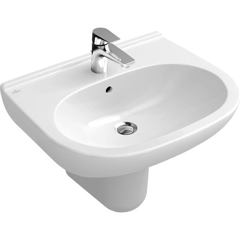 VILLEROY & BOCH - O.NOVO LAVABO 60 CM. BIANCO ALPIN CON TROPPOPIENO 51606001 (1/7)