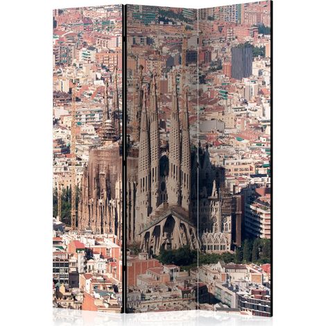 Paravent 3 Volets "Heart of Barcelona" 135x172cm (1/2)