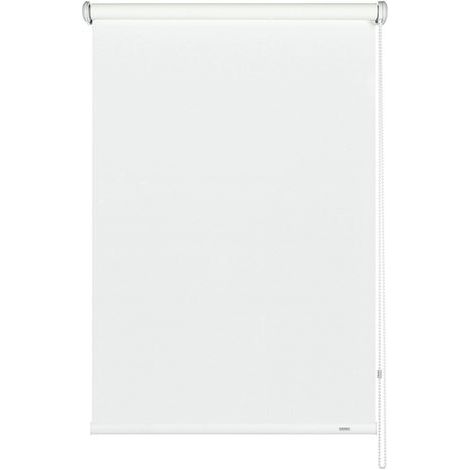 GARDINIA Tenda a rullo con catenella laterale, Installazione a parete, soffitto o nicchia, Trasparente, Opaca, Kit di montaggio incluso, Bianco, 62 x 180 cm (LxA), tessuto (1/5)