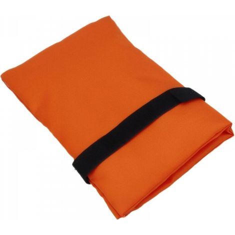 Cache antigel orange pour robinet, 14x20cm, une pièce, manchon de protection antigel et isolant thermique pour tuyau d'eau en hiver. (1/5)