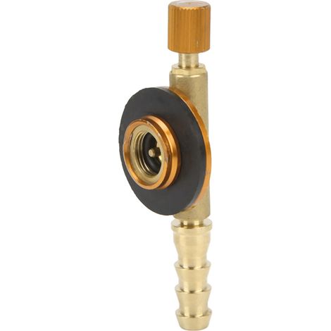 Interrupteur de sécurité pour réchaud à gaz de camping extérieur, adaptateur de valve de charge gonflable, équipement de camping jaune (1/5)