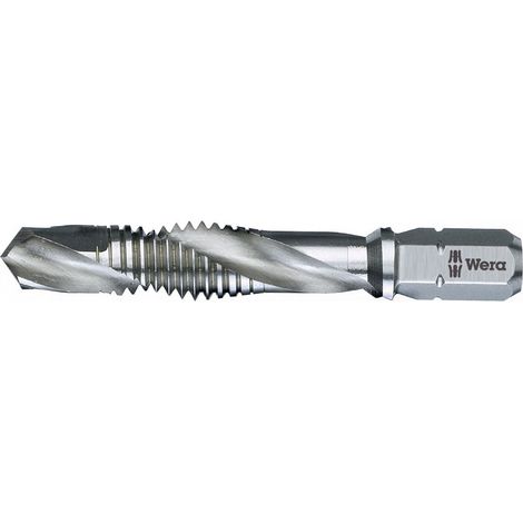 Wera 05104643001 847 Maschio combinato metrica M6 Taglio destrorso DIN 3126 HSS 1 pz.