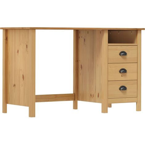 Escritorio Hill con 3 cajones madera de pino 120x50x74 cm
